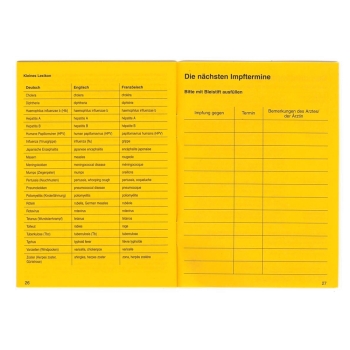 Preview: Internationaler Impfausweis gemäß § 22 Infektionsschutzgesetz als Impfbuch